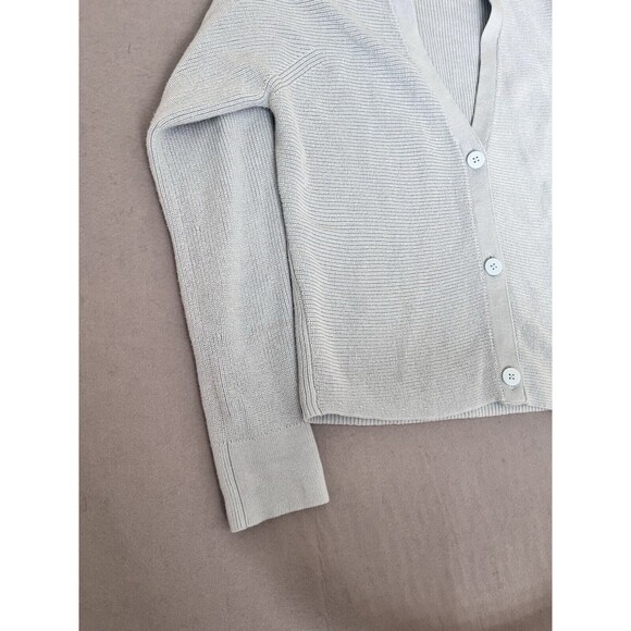 Women's Cream Cardigan Sweater - Picture 2 of 8